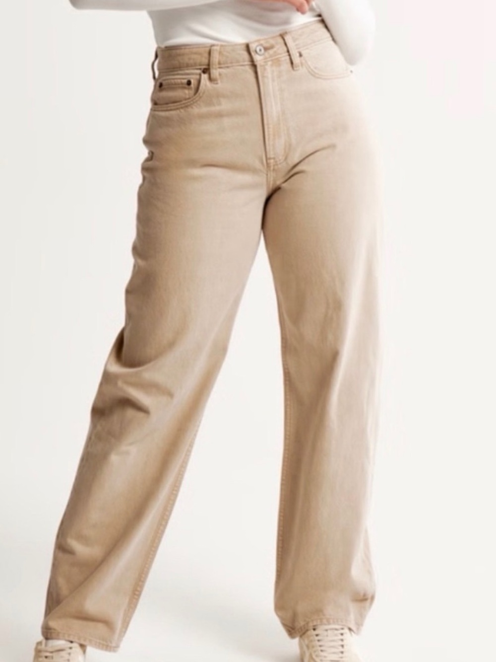 Abercrombie Curve Love High Rise Taper Jean
